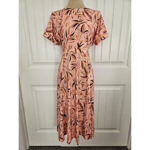 Alexia Admor Foliage Midi Dress Side Slit Size XS NWT